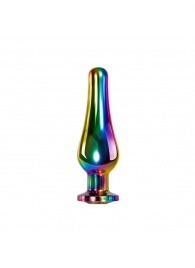 Радужная металлическая пробка Rainbow Metal Plug Medium - 11,1 см. - Evolved