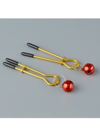Золотистые зажимы с колокольчиками Gold - Sitabella - купить с доставкой в Кисловодске