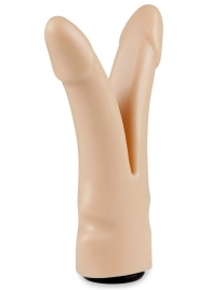 Телесная сплит-насадка харнесс - 16,5 см. - LOVETOY (А-Полимер) - купить с доставкой в Кисловодске