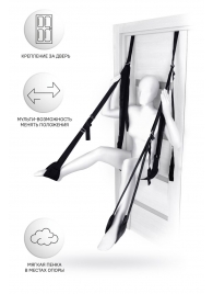 Черные секс-качели на дверь Anonymo №0505 - ToyFa - купить с доставкой в Кисловодске