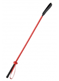 Красно-черный гладкий стек - 71 см. - Fetish Tentation - купить с доставкой в Кисловодске