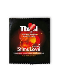 Разогревающий гель-лубрикант Stimulove Strong в одноразовой упаковке - 4 гр. - Биоритм - купить с доставкой в Кисловодске