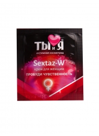 Возбуждающий крем для женщин Sextaz-W в одноразовой упаковке - 1,5 гр. - Биоритм - купить с доставкой в Кисловодске