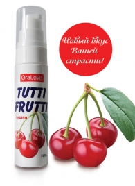 Гель-смазка Tutti-frutti с вишнёвым вкусом - 30 гр. - Биоритм - купить с доставкой в Кисловодске