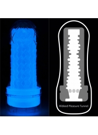Светящийся в темноте мастурбатор Lumino Play Masturbator Ribbed - Lovetoy - в Кисловодске купить с доставкой