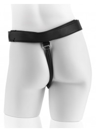 Страпон с телесной насадкой 7  Uncut with Strap on Harness - 18 см. - Pipedream - купить с доставкой в Кисловодске