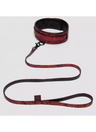 Стильный ошейник с поводком Reversible Faux Leather Collar and Lead - Fifty Shades of Grey - купить с доставкой в Кисловодске