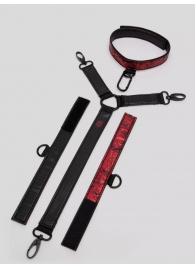 Ошейник с наручниками Reversible Faux Leather Collar and Wrist - Fifty Shades of Grey - купить с доставкой в Кисловодске