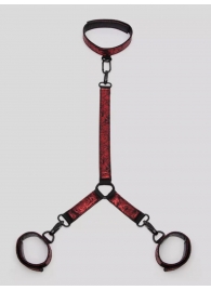 Ошейник с наручниками Reversible Faux Leather Collar and Wrist - Fifty Shades of Grey - купить с доставкой в Кисловодске