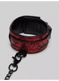 Красно-черные оковы Reversible Faux Leather Ankle Cuffs - Fifty Shades of Grey - купить с доставкой в Кисловодске