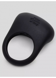 Черное эрекционное виброкольцо Sensation Rechargeable Vibrating Love Ring - Fifty Shades of Grey - в Кисловодске купить с доставкой