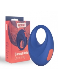 Синее эрекционное кольцо RRRING Casual Date Cock Ring - FeelzToys - в Кисловодске купить с доставкой