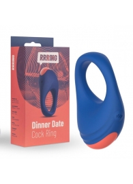 Синее эрекционное кольцо RRRING Dinner Date Cock Ring - FeelzToys - в Кисловодске купить с доставкой