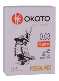 Набор из 4 презервативов OKOTO MegaMIX - Sitabella - купить с доставкой в Кисловодске