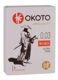 Ультратонкие презервативы OKOTO Ultra Thin - 3 шт. - Sitabella - купить с доставкой в Кисловодске
