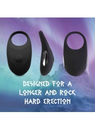 Черное эрекционное виброкольцо Thor Cockring - FeelzToys - в Кисловодске купить с доставкой