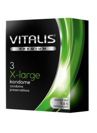 Презервативы увеличенного размера VITALIS PREMIUM x-large - 3 шт. - Vitalis - купить с доставкой в Кисловодске
