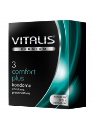 Контурные презервативы VITALIS PREMIUM comfort plus - 3 шт. - Vitalis - купить с доставкой в Кисловодске