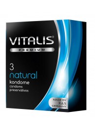 Классические презервативы VITALIS PREMIUM natural - 3 шт. - Vitalis - купить с доставкой в Кисловодске