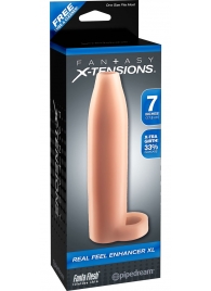 Телесная насадка Real Feel Enhancer XL - 17 см. - Pipedream - в Кисловодске купить с доставкой