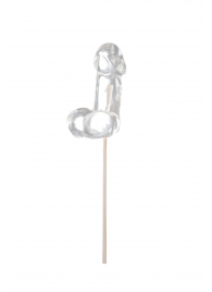 Прозрачный леденец в форме фаллоса со вкусом пина колады - Sosuчki - купить с доставкой в Кисловодске