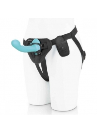 Голубая изогнутая насадка 6in Remote Control Ripple P-Spot G-Spot на черных трусиках - 16 см. - Pegasus - купить с доставкой в Кисловодске