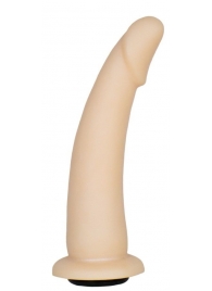 Телесная гладкая насадка-фаллоимитатор Harness - 17 см. - LOVETOY (А-Полимер) - купить с доставкой в Кисловодске