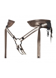 Бронзовый пояс для насадок Desirous Harness - Strap-on-me - купить с доставкой в Кисловодске