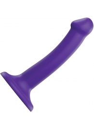 Фиолетовый фаллоимитатор-насадка Strap-On-Me Dildo Dual Density size S - 17 см. - Strap-on-me - купить с доставкой в Кисловодске