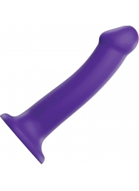 Фиолетовый фаллоимитатор-насадка Strap-On-Me Dildo Dual Density size L - 19 см. - Strap-on-me - купить с доставкой в Кисловодске