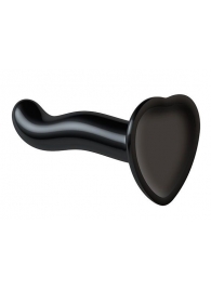 Черный фаллоимитатор-насадка Strap-On-Me P G spot Dildo size S - 16,4 см. - Strap-on-me - купить с доставкой в Кисловодске