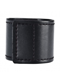 Хомут-утяжка для мошонки из искусственной кожи на липучке VELCRO BALL STRETCHER- 4 см. - BlueLine - в Кисловодске купить с доставкой
