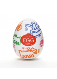 Мастурбатор-яйцо Keith Haring EGG STREET - Tenga - в Кисловодске купить с доставкой