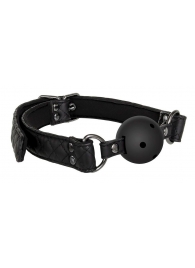 Черный кляп-шарик BALL GAG DIAMOND - Dream Toys - купить с доставкой в Кисловодске