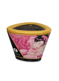 Массажная свеча Rose Petals с ароматом розы - 170 мл. - Shunga - купить с доставкой в Кисловодске