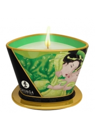 Массажная свеча Exotic Green Tea с ароматом зелёного чая - 170 мл. - Shunga - купить с доставкой в Кисловодске