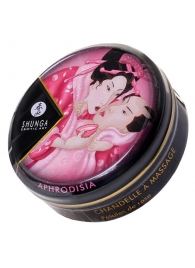 Массажная свеча Rose Petals с ароматом розы - 30 мл. - Shunga - купить с доставкой в Кисловодске