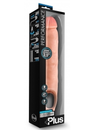 Телесная насадка-удлинитель 11.5 Inch Silicone Cock Sheath Penis Extender - 29,2 см. - Blush Novelties - в Кисловодске купить с доставкой
