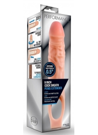 Телесная насадка на пенис 9 Inch Cock Sheath Extender - 22,2 см. - Blush Novelties - в Кисловодске купить с доставкой