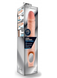 Телесная насадка на пенис 10 Inch Cock Sheath Extender - 25 см. - Blush Novelties - в Кисловодске купить с доставкой