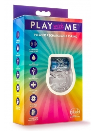 Фиолетовое эрекционное виброкольцо Pleaser Rechargeable C-Ring - Blush Novelties - в Кисловодске купить с доставкой