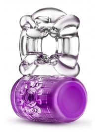 Фиолетовое эрекционное виброкольцо Pleaser Rechargeable C-Ring - Blush Novelties - в Кисловодске купить с доставкой