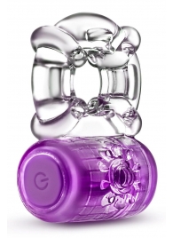 Фиолетовое эрекционное виброкольцо One Night Stand Vibrating C-Ring - Blush Novelties - в Кисловодске купить с доставкой