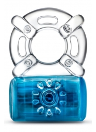 Синее эрекционное виброкольцо One Night Stand Vibrating C-Ring - Blush Novelties - в Кисловодске купить с доставкой