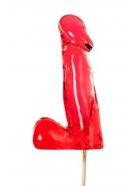 Красный леденец в форме члена со вкусом виски - 173 гр. - Sosuчki - купить с доставкой в Кисловодске
