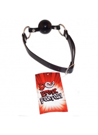 Силиконовый черный кляп-шарик на ремне Black Ballgag - Erotic Fantasy - купить с доставкой в Кисловодске