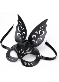 Черная ажурная маска  Зайка  с ушками - Crazy Handmade - купить с доставкой в Кисловодске