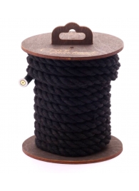 Черная хлопковая веревка для бондажа на катушке - 5 м. - Crazy Handmade - купить с доставкой в Кисловодске