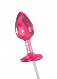 Розовый леденец  в форме анальной втулки со вкусом айриш крим - 29 гр. - Sosuчki - купить с доставкой в Кисловодске