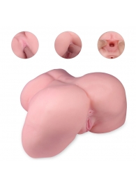 Реалистичный мастурбатор-полуторс с 2 рабочими отверстиями - S-HANDE - в Кисловодске купить с доставкой